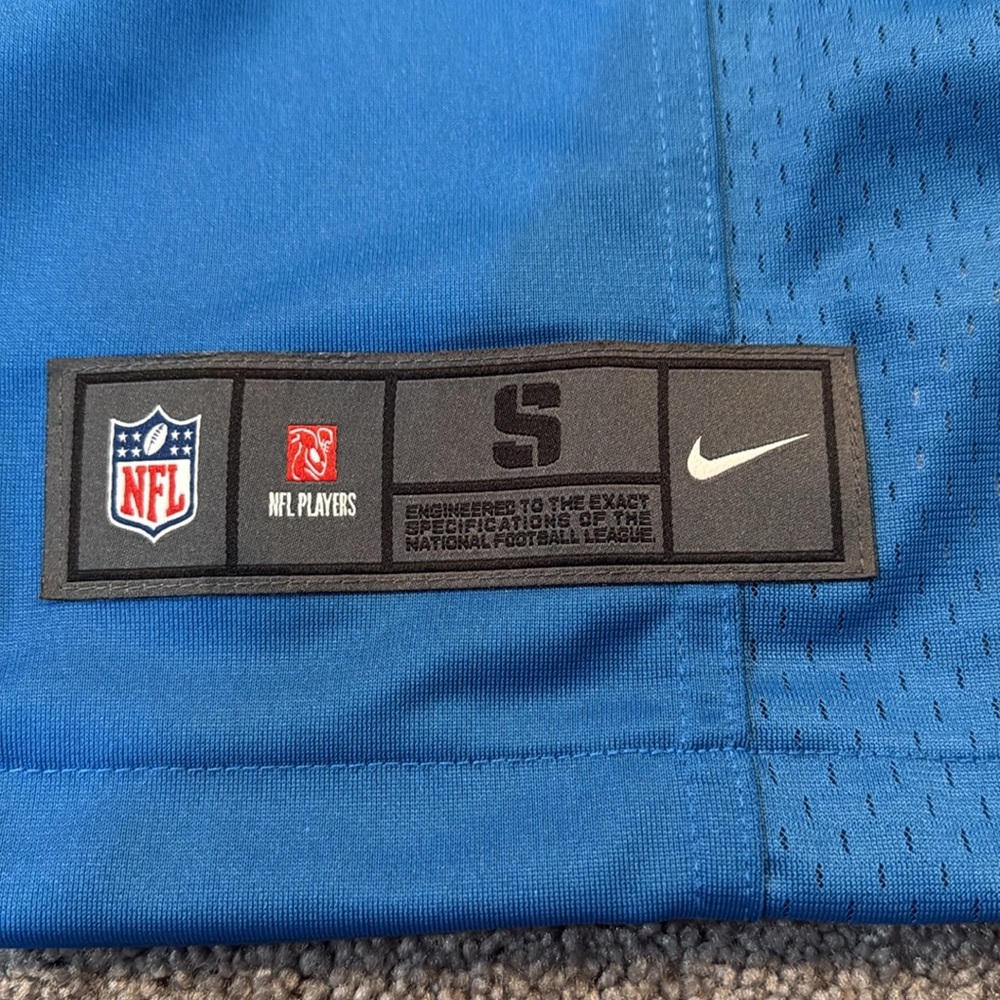 NFL Official - Detroit Lions Barry Sanders Nike Blue Game Retired Player Jersey. - Picture 5 of 6